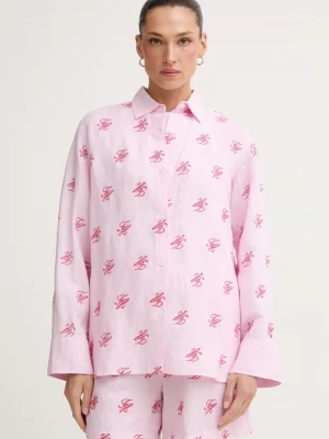 Obrázek produktu Tommy Hilfiger košile dámská se lnem SUMMER růžová