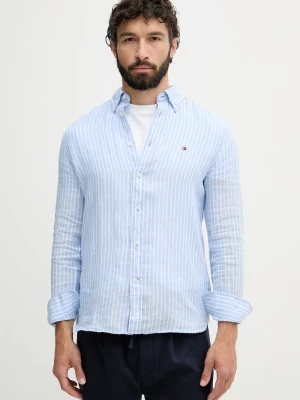 Obrázek produktu Tommy Hilfiger košile pánská lněná modrá