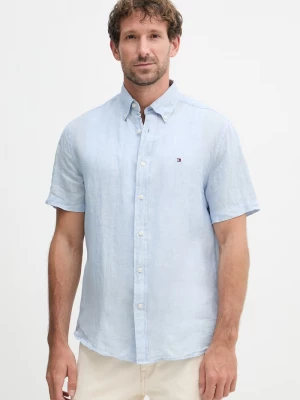 Obrázek produktu Tommy Hilfiger košile pánská lněná modrá