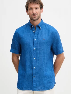 Obrázek produktu Tommy Hilfiger košile pánská lněná modrá