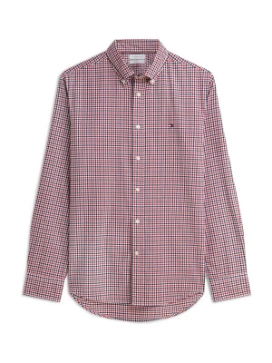 Obrázek produktu TOMMY HILFIGER Košile 'Regular Fit Flex Gingham' námořnická modř / červená / bílá