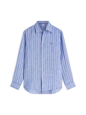 Obrázek produktu TOMMY HILFIGER Košile 'Regular Fit Textured Stripe Pure' modrá / bílá