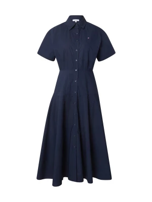 Obrázek produktu TOMMY HILFIGER Košilové šaty 'Fit And Flare Midi' námořnická modř