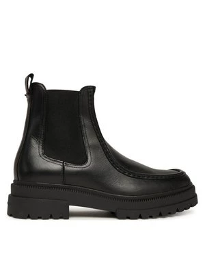 Obrázek produktu Tommy Hilfiger Kotníková obuv s elastickým prvkem Th Chunky Dress Casual Chel FM0FM05763 Černá