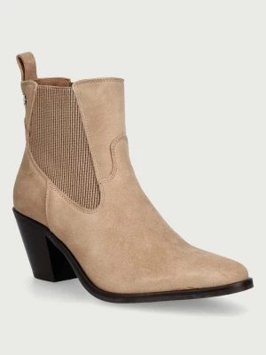 Obrázek produktu Tommy Hilfiger kotníkové Chelsea boty dámské semišové SUEDE WESTERN CHELSEA BOOT béžová