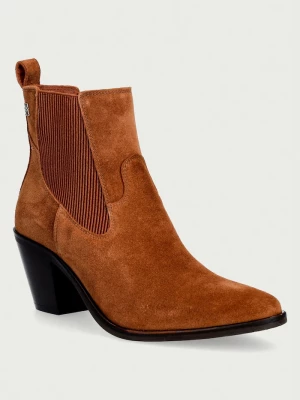 Obrázek produktu Tommy Hilfiger kotníkové Chelsea boty dámské semišové SUEDE WESTERN CHELSEA BOOT hnědá