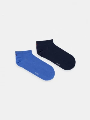 Obrázek produktu Tommy Hilfiger kotníkové ponožky pánské s bavlnou 2-pack modrá