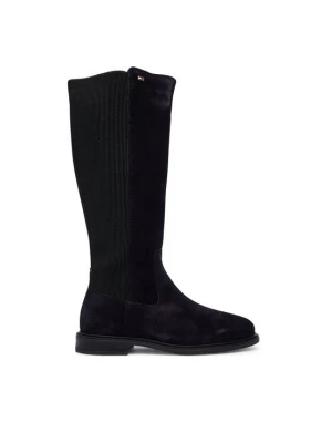 Obrázek produktu Tommy Hilfiger Kozačky Enamel Flag Suede High Chelsea FW0FW09574 Tmavomodrá