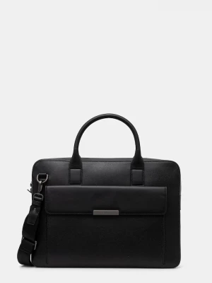 Obrázek produktu Tommy Hilfiger Kožená taška na notebook Tommy Hilfiger 40 x 29, 5 x 6 cm černá