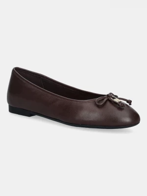 Obrázek produktu Tommy Hilfiger Kožené baleríny Tommy Hilfiger HILFIGER SMOOTH LTHR BALLET hnědá