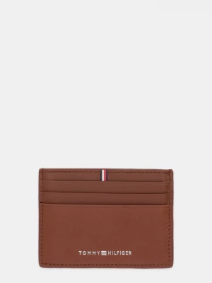 Obrázek produktu Tommy Hilfiger Kožené pouzdro na karty Tommy Hilfiger hnědá