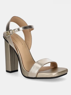 Obrázek produktu Tommy Hilfiger Kožené sandály Tommy Hilfiger HIGH HEEL GOLDEN LEATHER SANDAL