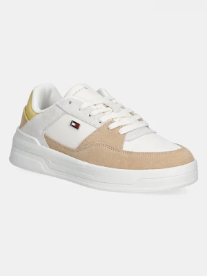 Obrázek produktu Tommy Hilfiger Kožené sneakers boty Tommy Hilfiger ESSENTIAL BASKET SNEAKER béžová