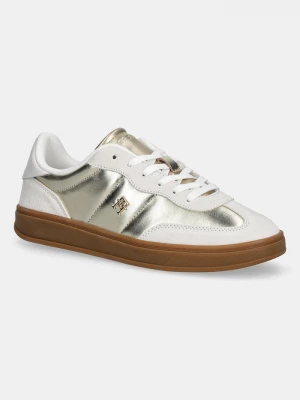 Obrázek produktu Tommy Hilfiger Kožené tenisky MU JACKIE METALLIC béžová
