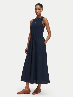 Obrázek produktu Tommy Hilfiger Letní šaty Gold Btn WW0WW49628 Tmavomodrá A-Line Fit