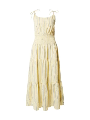 Obrázek produktu TOMMY HILFIGER Letní šaty 'Self- Strap Smock Midi' žlutá / šedá / bílá