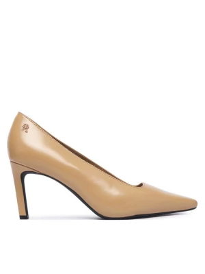 Obrázek produktu Tommy Hilfiger Lodičky Squared Toe High Heel Lth Pump FW0FW09510 Světle hnědá