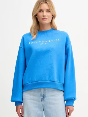 Obrázek produktu Tommy Hilfiger mikina dámská s bavlnou modrá