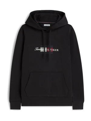 Obrázek produktu TOMMY HILFIGER Mikina 'Flag Graphic Drawstring' burgundská červeň / černá / bílá