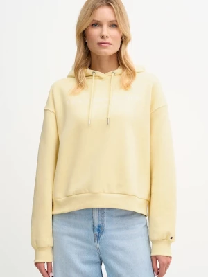 Obrázek produktu Tommy Hilfiger mikina s kapucí dámská s bavlnou žlutá