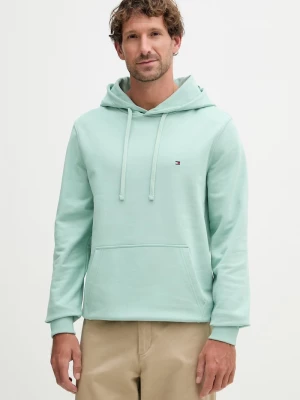 Obrázek produktu Tommy Hilfiger mikina kapucí pánská bavlněná tyrkysová
