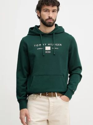 Obrázek produktu Tommy Hilfiger mikina kapucí pánská bavlněná zelená