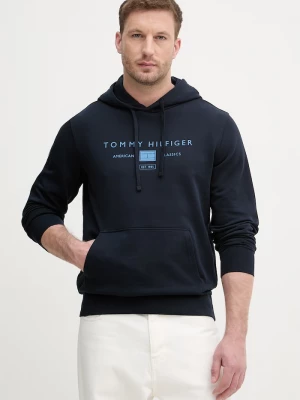 Obrázek produktu Tommy Hilfiger mikina s kapucí pánská bavlněná námořnická modř