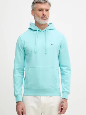 Obrázek produktu Tommy Hilfiger mikina s kapucí pánská bavlněná tyrkysová