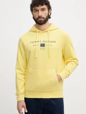 Obrázek produktu Tommy Hilfiger mikina s kapucí pánská bavlněná žlutá