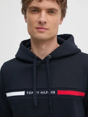 Obrázek produktu Tommy Hilfiger mikina s kapucí pánská s bavlnou námořnická modř