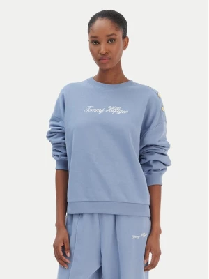 Obrázek produktu Tommy Hilfiger Mikina Script WW0WW48783 Modrá Relaxed Fit