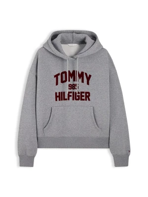 Obrázek produktu TOMMY HILFIGER Mikina 'Varsity' šedý melír / tmavě červená