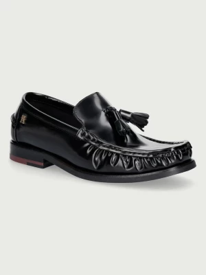Obrázek produktu Tommy Hilfiger mokasíny dámské kožené SQUARE TOE TASSEL LOAFER černá