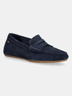 Obrázek produktu Tommy Hilfiger mokasíny dámské semišové FLAG SOFT SUEDE DRIVER LOAFER námořnická modř