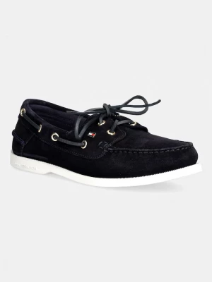 Obrázek produktu Tommy Hilfiger mokasíny dámské semišové HILFIGER SUEDE BOAT SHOE námořnická modř