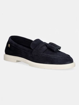 Obrázek produktu Tommy Hilfiger mokasíny dámské semišové LIGHT SUEDE TASSEL LOAFER námořnická modř