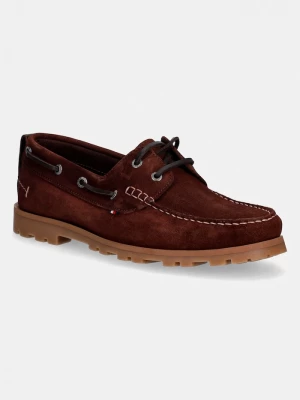 Obrázek produktu Tommy Hilfiger mokasíny pánské semišové HILIFGER LIGHT SDE BOAT SHOE hnědá