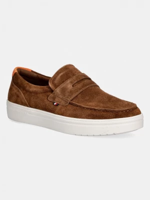Obrázek produktu Tommy Hilfiger mokasíny pánské semišové MODERN LIGHT HYBRID SUEDE LOAFER hnědá