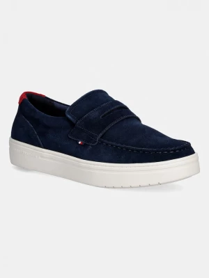 Obrázek produktu Tommy Hilfiger mokasíny pánské semišové MODERN LIGHT HYBRID SUEDE LOAFER námořnická modř