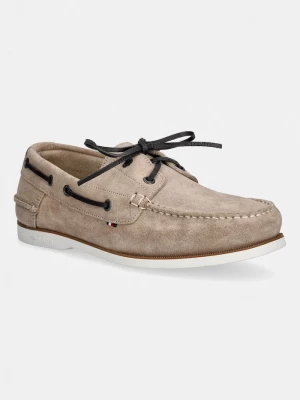 Obrázek produktu Tommy Hilfiger mokasíny pánské semišové TH BOAT SHOE CORE SUEDE béžová