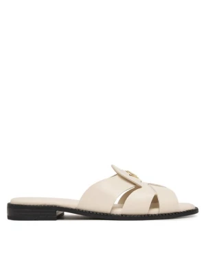 Obrázek produktu Tommy Hilfiger Nazouváky Leather Crest Square Toe Sandals FW0FW09126 Krémová