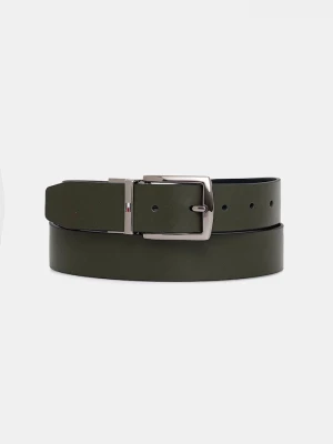 Obrázek produktu Tommy Hilfiger Oboustranný kožený pásek Tommy Hilfiger zelená