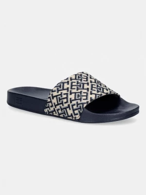 Obrázek produktu Tommy Hilfiger pantofle dámské TH MONOGRAM POOL SLIDE námořnická modř