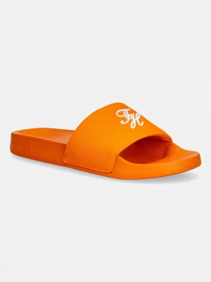 Obrázek produktu Tommy Hilfiger pantofle dámské TH SCRIPT POOL SLIDE oranžová