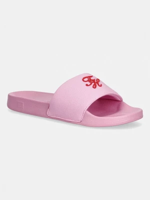Obrázek produktu Tommy Hilfiger pantofle dámské TH SCRIPT POOL SLIDE růžová