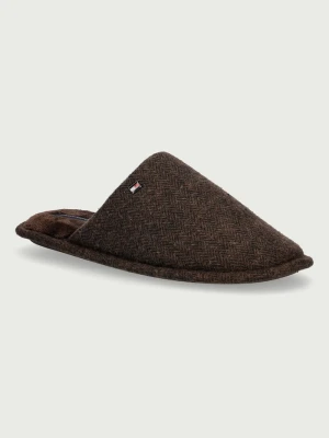 Obrázek produktu Tommy Hilfiger Pantofle pánské HERRINGBONE HOUSE SHOE hnědá