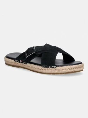 Obrázek produktu Tommy Hilfiger pantofle pánské semišové FLEX JUTTE BUCKLE SDE SANDAL černá