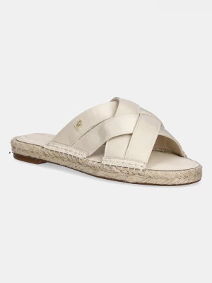 Obrázek produktu Tommy Hilfiger Pantofle Tommy Hilfiger SATIN ESPADRILLE MULE béžová