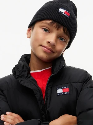 Obrázek produktu Tommy Hilfiger pletená čepice dětská bavlněná černá