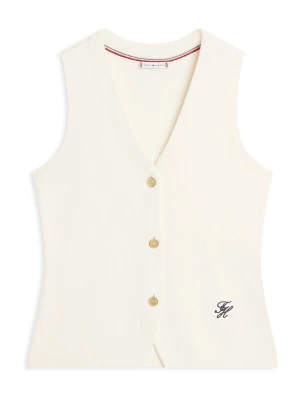 Obrázek produktu TOMMY HILFIGER Pletená vesta slonová kost